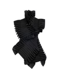 AWAKE Mode Ruffled Top Black at Farfetch